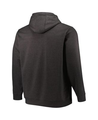 Men's Heather Charcoal Tampa Bay Lightning Big and Tall Dynasty Pullover Hoodie