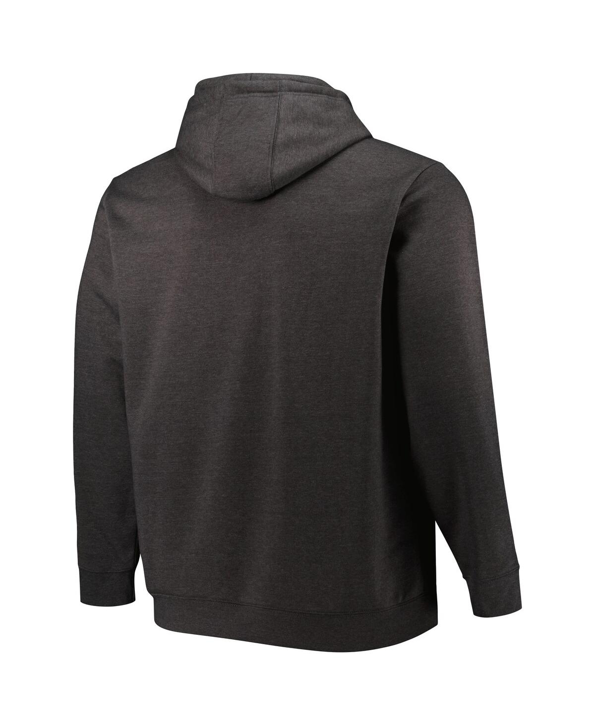 Fanatics Branded Heather Charcoal Tampa Bay Lightning Big & Tall Dynasty Pullover Hoodie In Heather Charcoal