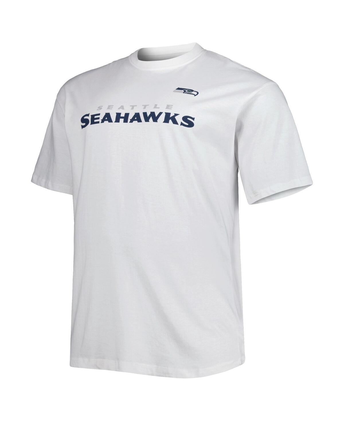 Fanatics Men's  White Seattle Seahawks Big And Tall Hometown Collection Hot Shot T-shirt In White