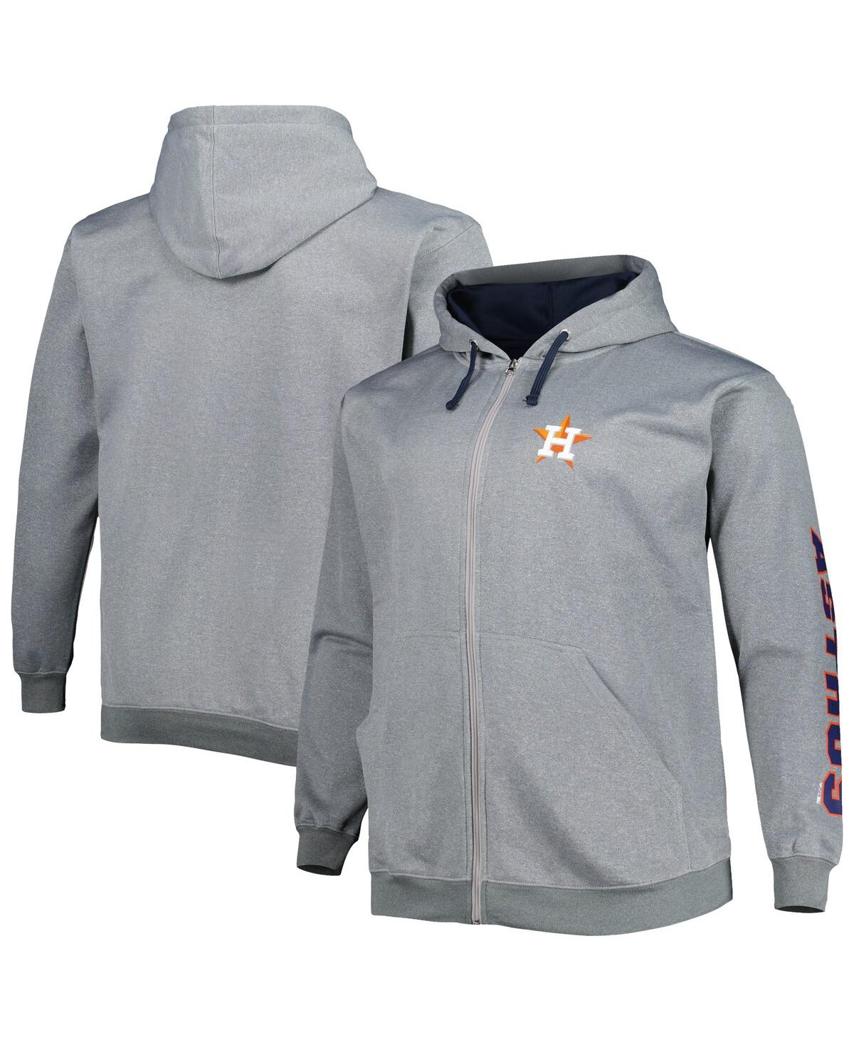 PROFILE MEN'S PROFILE ASH HOUSTON ASTROS BIG AND TALL PULLOVER HOODIE