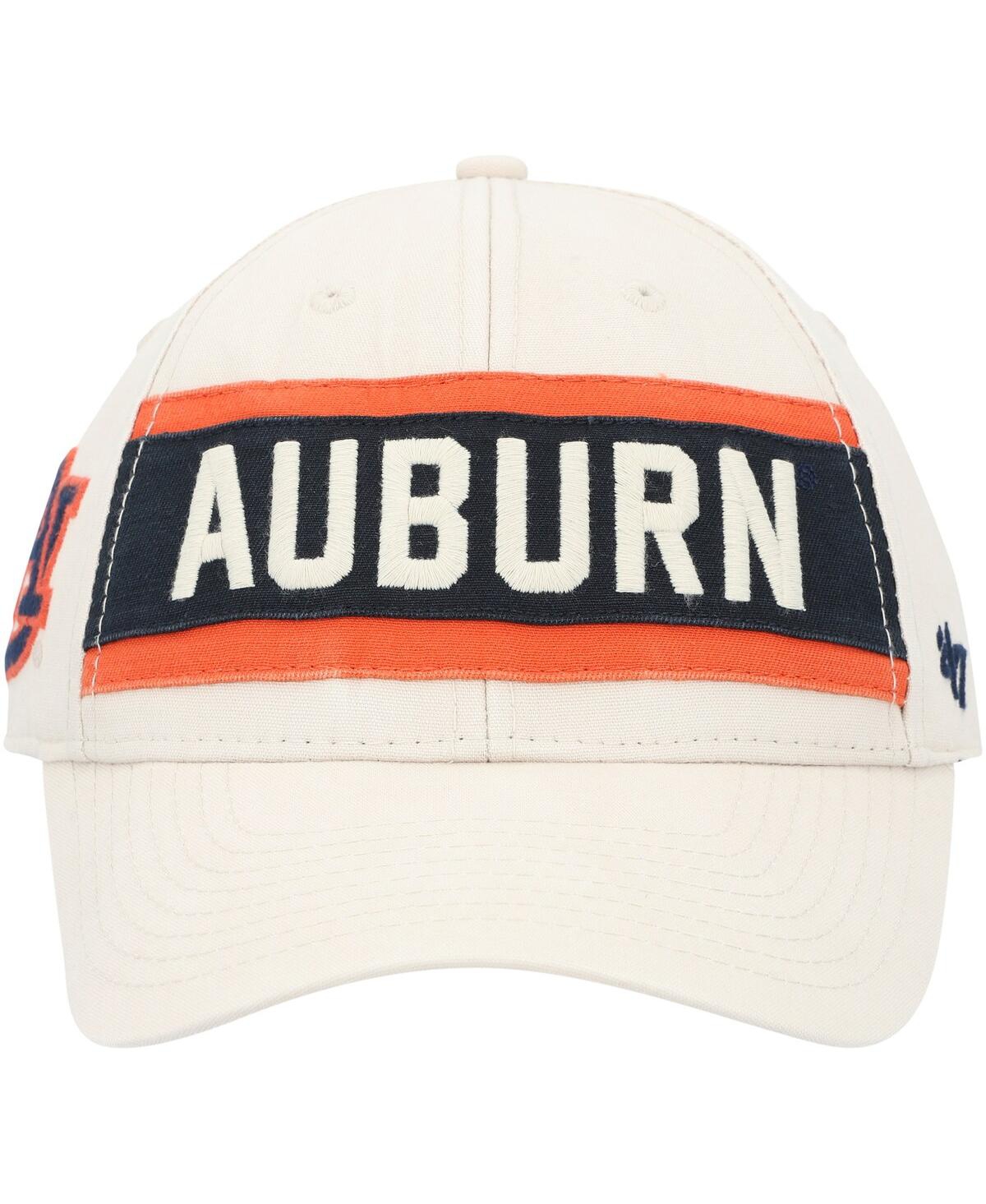 47 Brand Men's ' Cream Auburn Tigers Crossroad Mvp Adjustable Hat In Cream