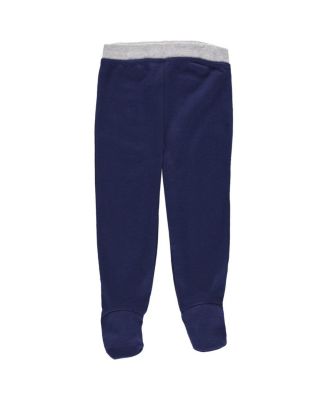 Newborn and Infant Boys and Girls Navy, White Boston Red Sox Dream Team Bodysuit Hat and Footed Pants Set