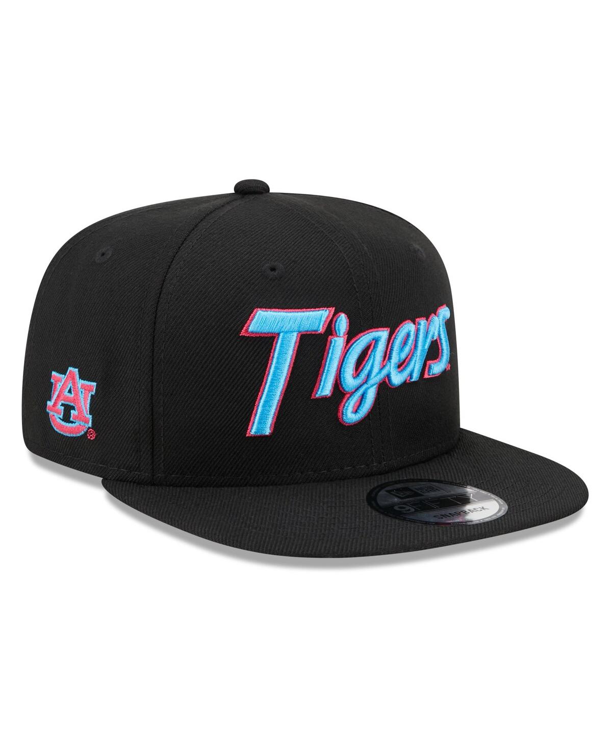 Shop New Era Men's  Black Auburn Tigers Vice Undervisor 9fifty Snapback Hat