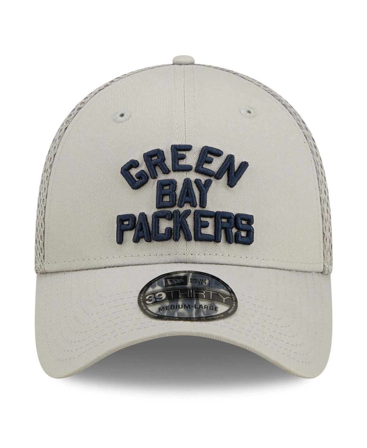 Shop New Era Men's  Gray Green Bay Packers Team Neo 39thirty Flex Hat