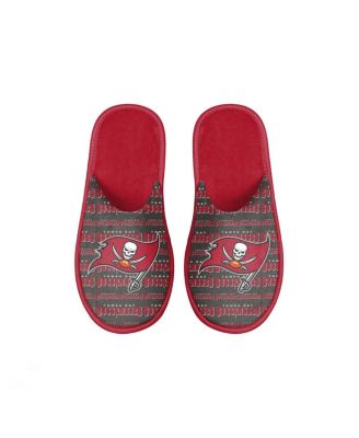 Youth Boys and Girls Tampa Bay Buccaneers Scuff Wordmark Slide Slippers