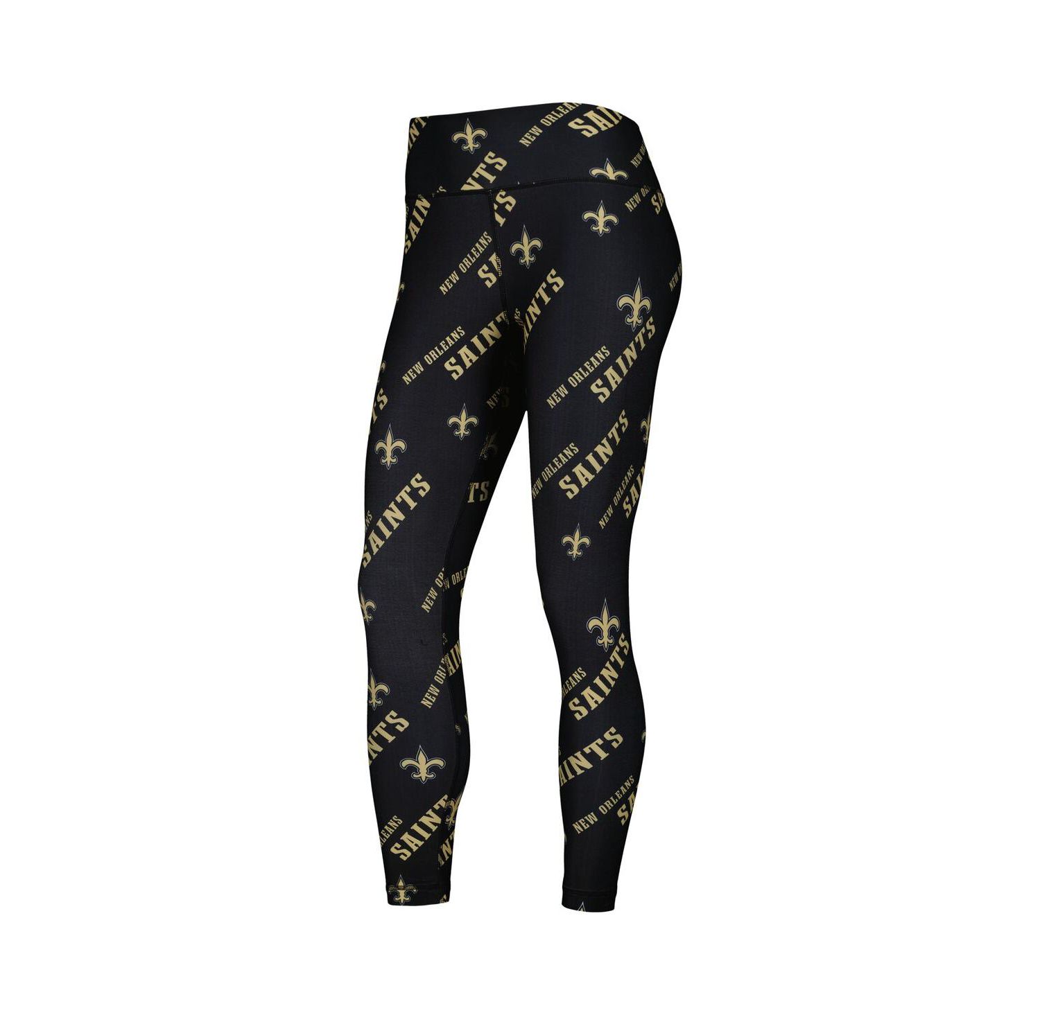 Women's Black New Orleans Saints Breakthrough Allover Print Leggings