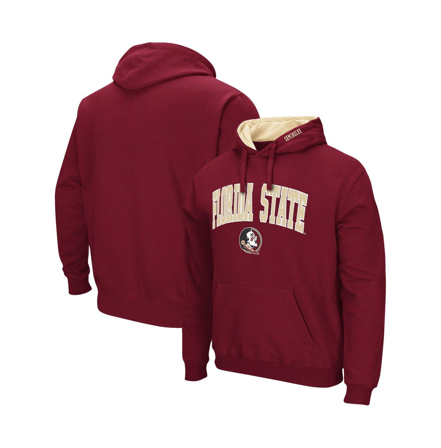 Мужское худи Colosseum Florida State Seminoles Arch & Logo 3.0 Pullover, цвет: Гранатовый — фото 2