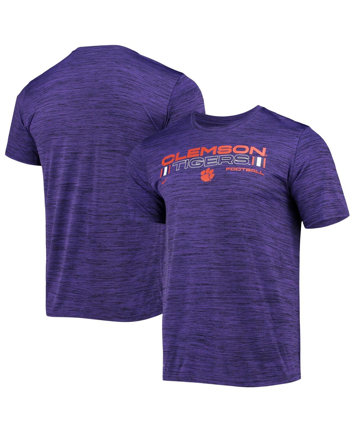 Shop Nike Men's  Purple Clemson Tigers Team Velocity Legend Performance T-shirt
