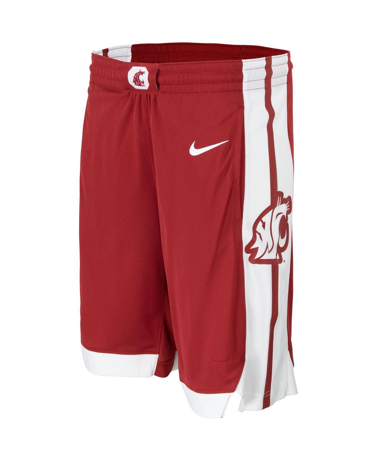 Men's NikeWashington State Cougars Team Logo Replica Basketball Shorts - Crimson
