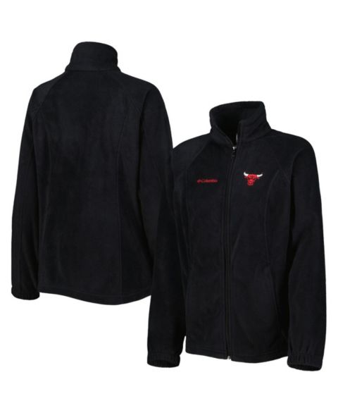 Женские куртки Columbia Women's Black Chicago Bulls Benton Springs Raglan Full-Zip Jacket