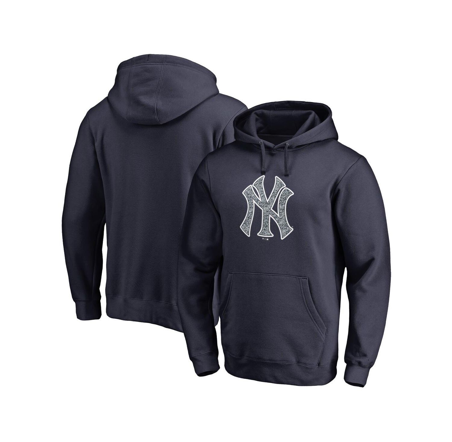 Men's Navy New York Yankees Static Logo Pullover Hoodie