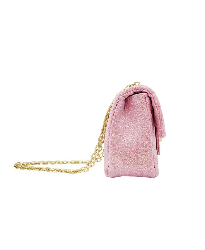 Tiny Treats Pink Classic Glitter Wave Handbag for Girls - Macy's