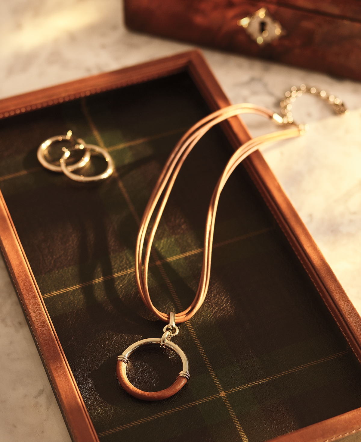 Ralph Lauren Medium Hoop Earrings In Gold