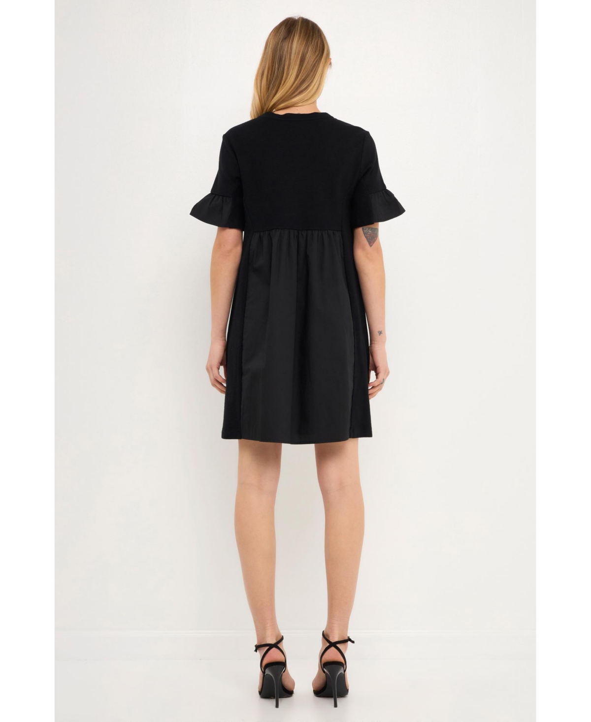 English Factory Women's Solid Mini Dress