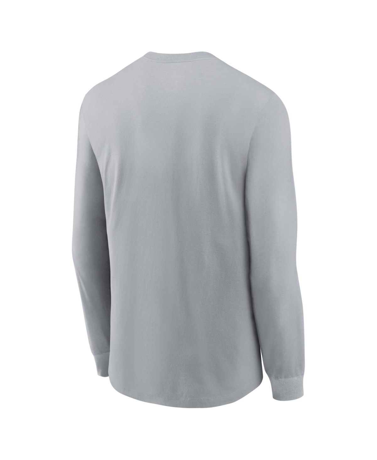 Shop Nike Men's  Gray Philadelphia Eagles 2022 Nfc Champions Trophy Collection Long Sleeve T-shirt