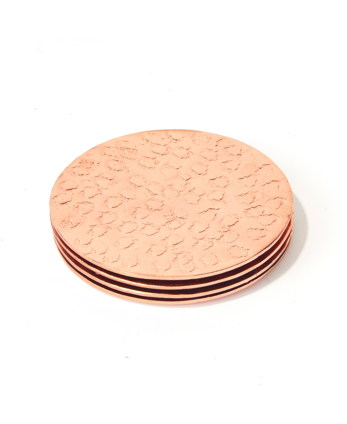 American Atelier Bubbles Coasters Set, 4 Piece In Copper