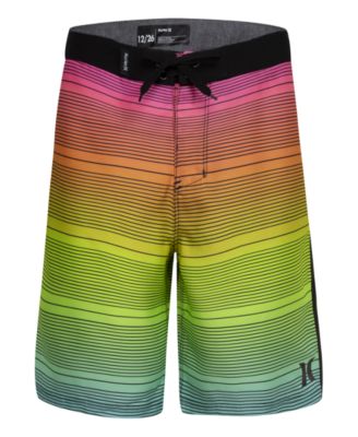 Hurley Big Boys Point Pull On Elastic Waistband Swim Trunks - Macy's