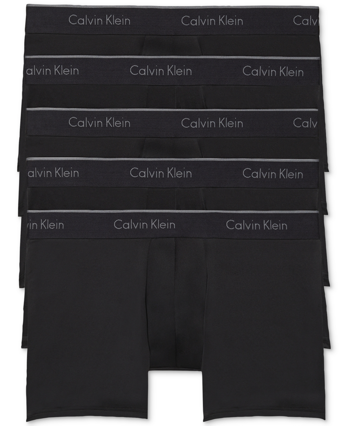 Calvin Klein Men's 5-pk. Micro Stretch Low Rise Trunk Underwear In Black Multi