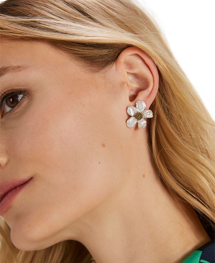 kate spade new york GoldTone Freshwater Pearl (89mm) Stud Earrings