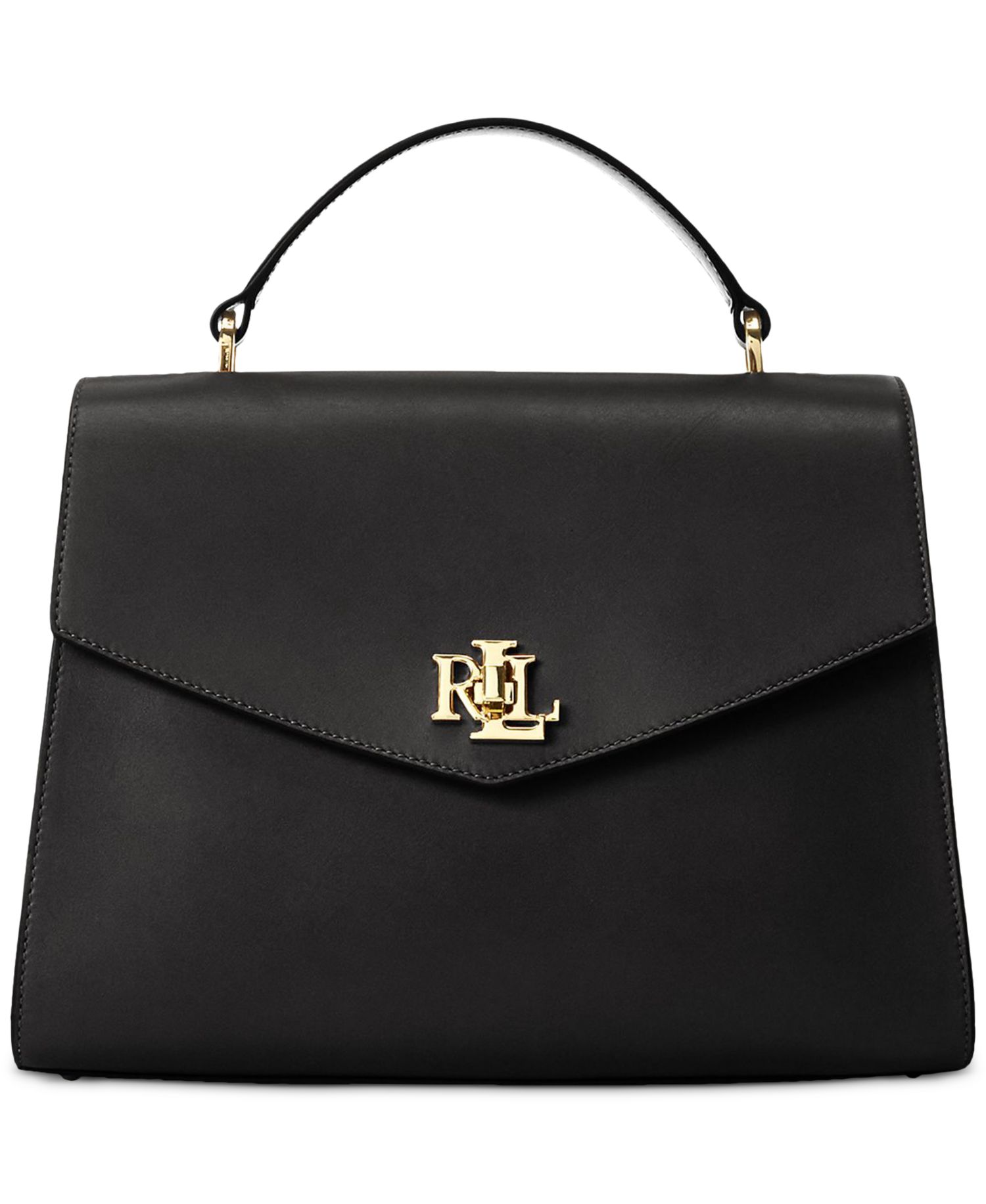 Farrah Leather Medium Top-Handle Satchel Bag
