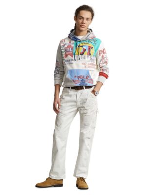 Polo Ralph Lauren Men's Patchwork Fleece Graphic Hoodie	