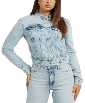 GUESS - Women's Eco Becca Logo Denim Jacket