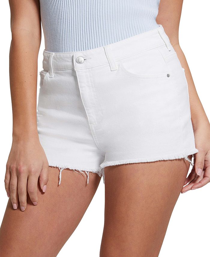 GUESS Women's Denim HighRise Mom Shorts Macy's