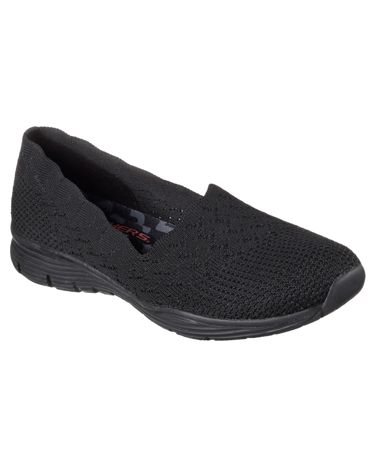 Shop Skechers Wide Seager In Black