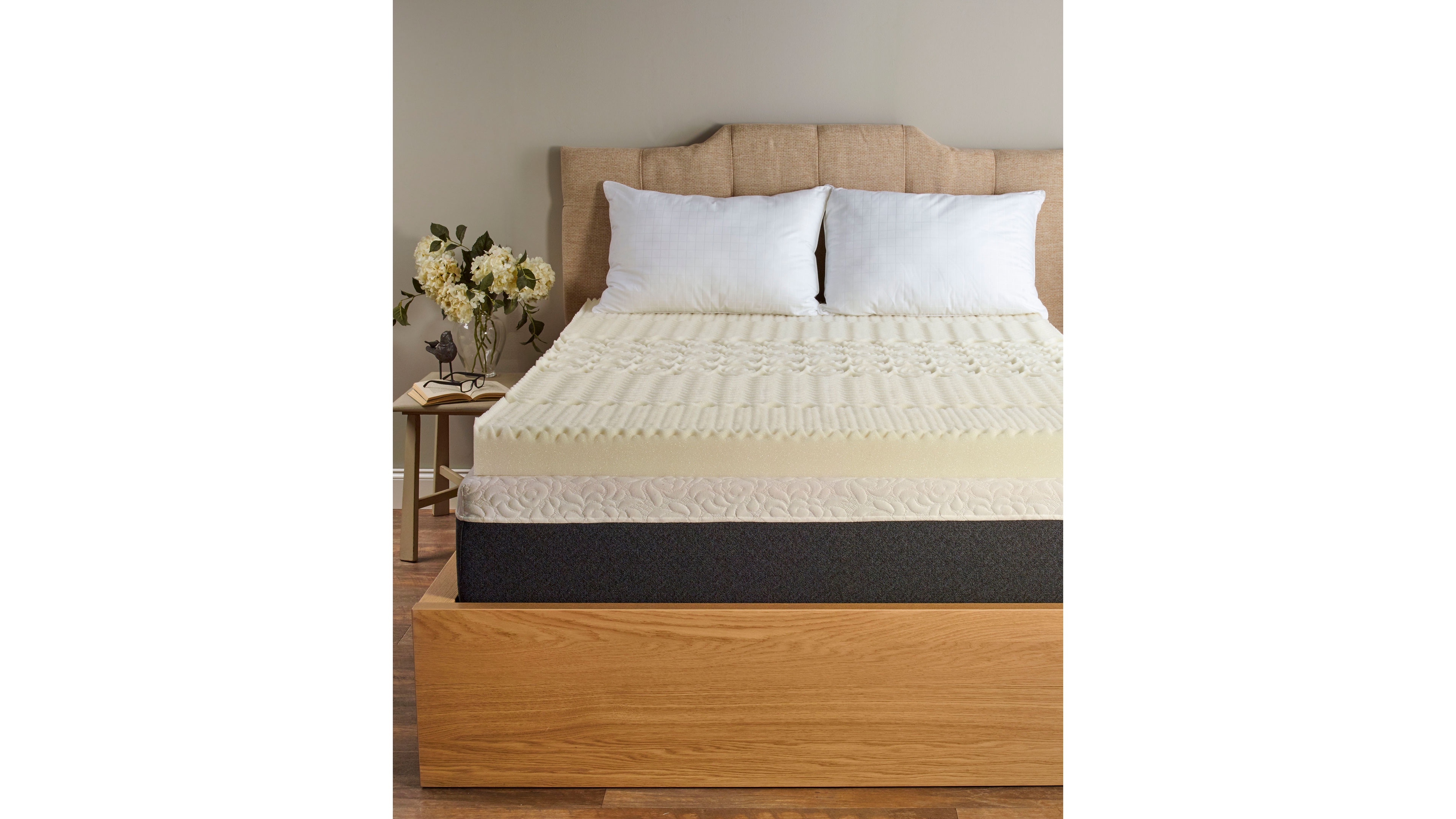 Isotonic 5 Zone 4" Memory Foam Mattress Topper, Twin Xl
