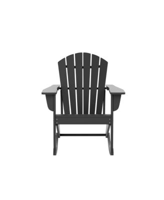 Outdoor Patio Poly Adirondack Rocking Chair Rocker