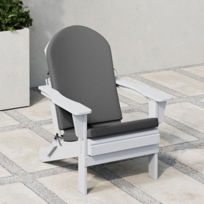 Outdoor Patio Shell-back Adirondack Dining Chair All Weather