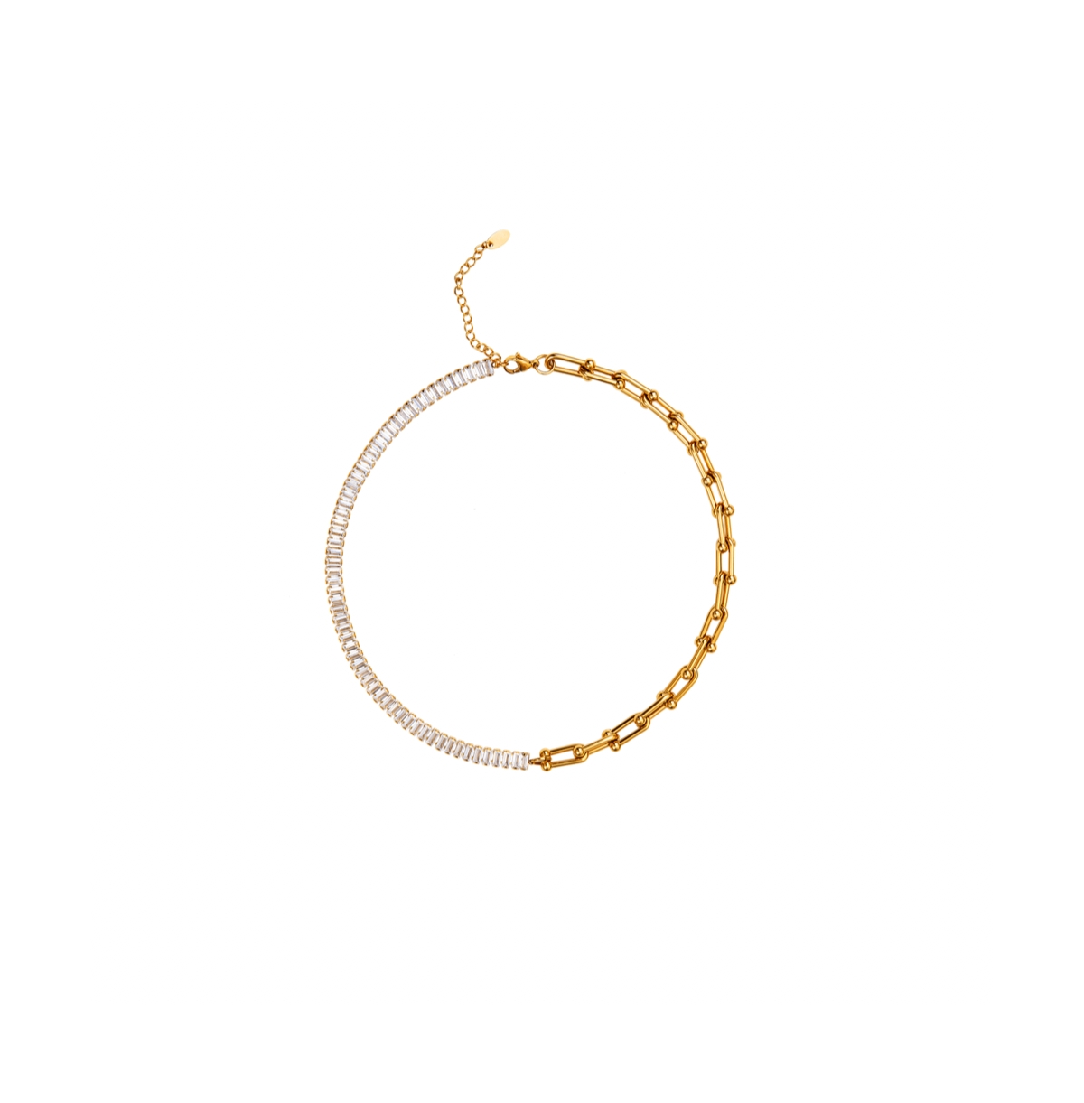 Basil Choker Necklace - Gold