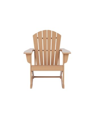 Outdoor Patio Poly Adirondack Rocking Chair Rocker