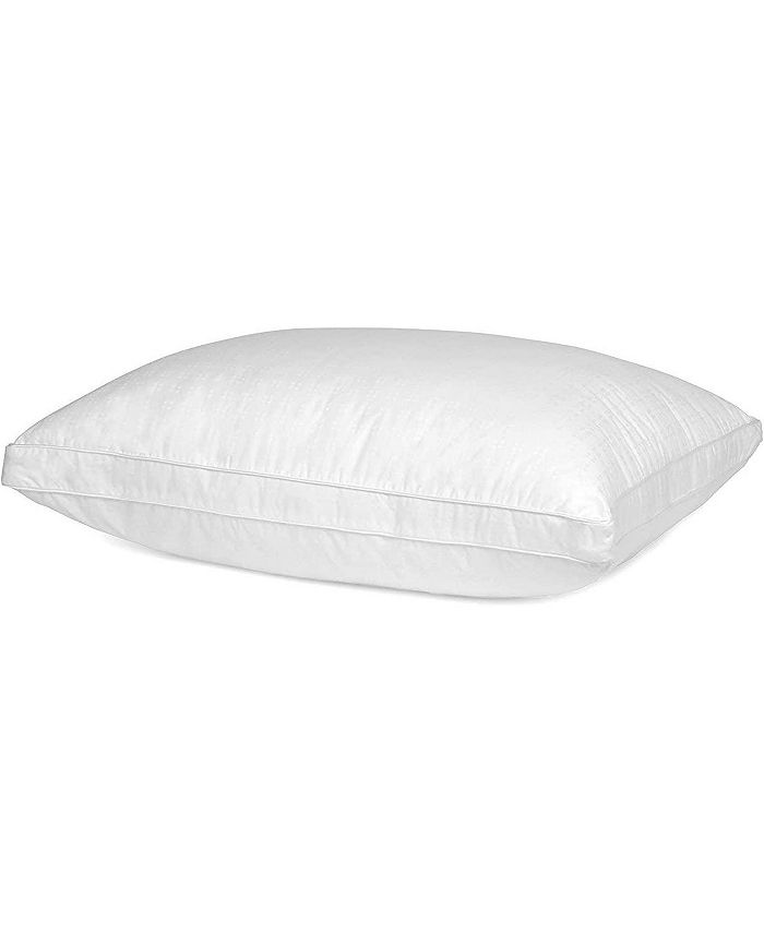 Maxi Down Alternative Bed Pillow Cotton Cover Queen White