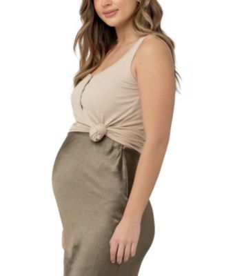 Maternity Izzy Button Down Nursing Rib Tank