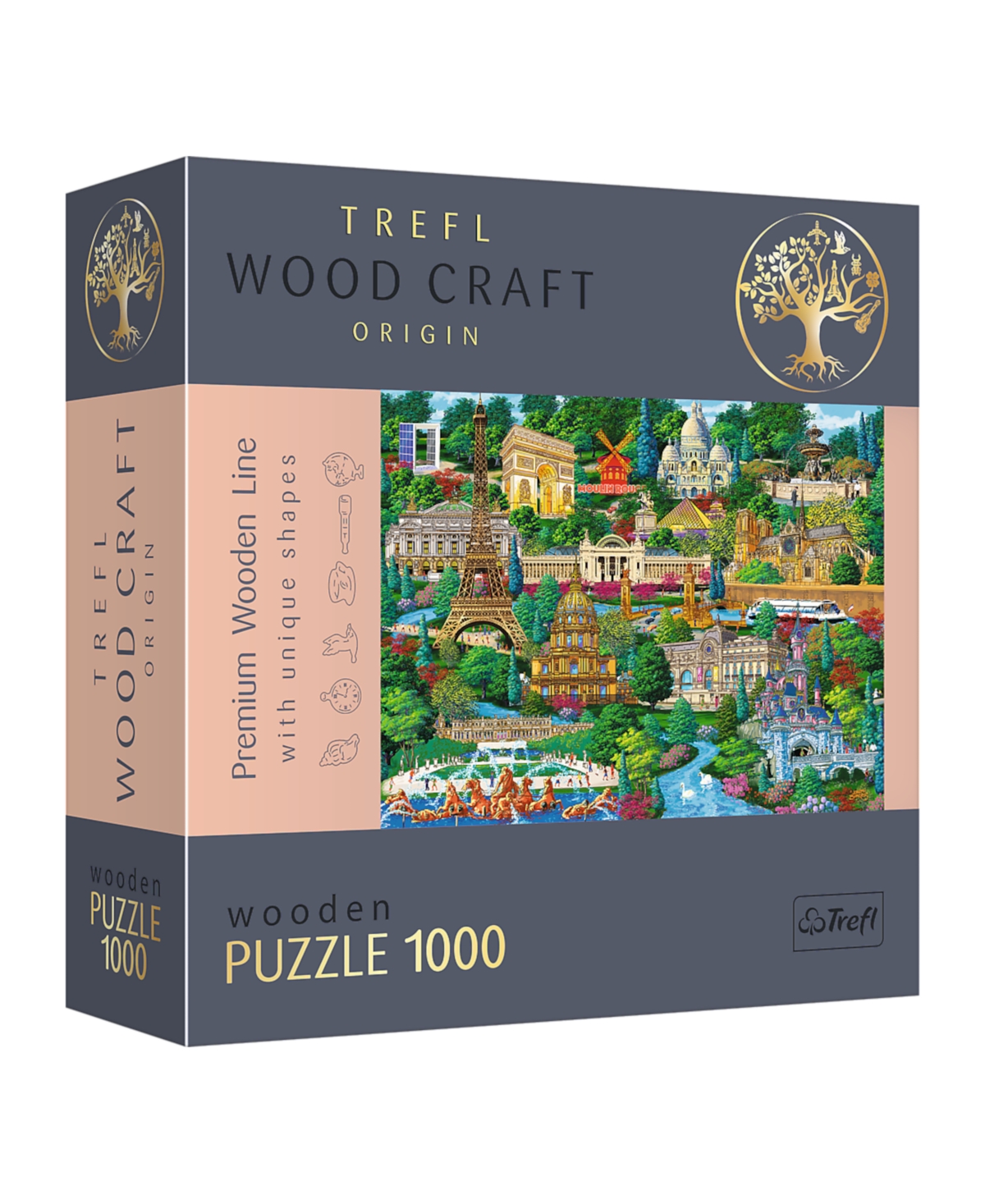 Trefl Kids' Wood Craft 1000 Piece Wooden Puzzle In Multi