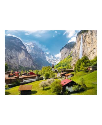 Red 3000 Piece Puzzle -  Lauterbrunnen, Switzerland