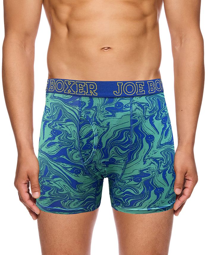 Joe Boxer Men's Marble Performance Boxer Briefs, Set of 4 Macy's