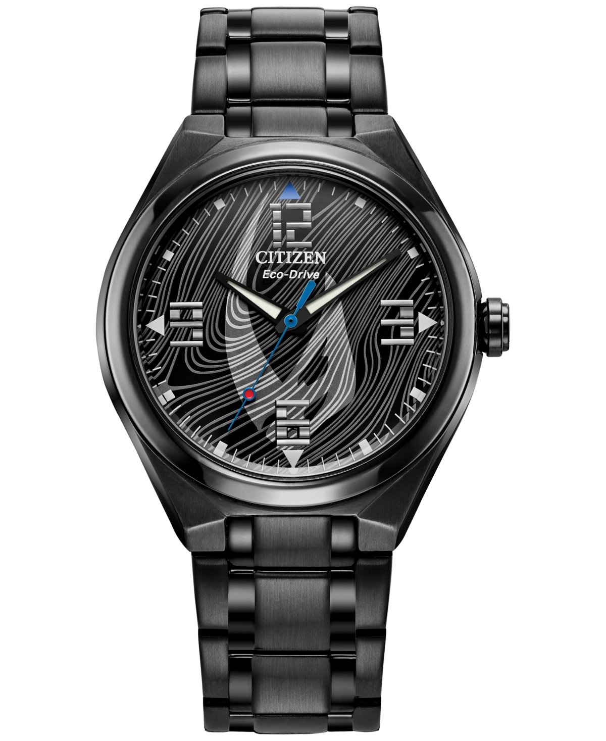 Citizen Eco-drive Men's Star Wars Mandalorian Black Stainless Steel Bracelet Watch 42mm