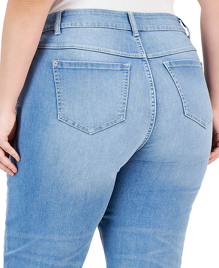 INC International Concepts Plus Size Rip & Repair Boyfriend Jeans ...