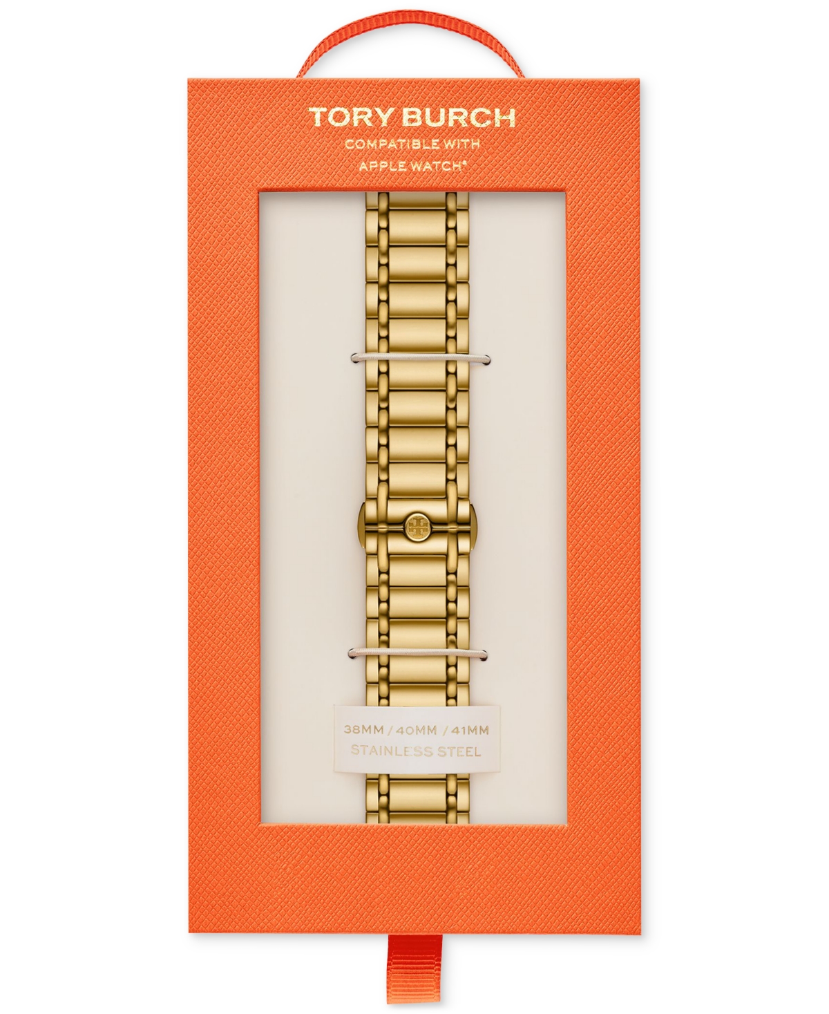 Shop Tory Burch Women's The Miller Gold-tone Stainless Steel Link Bracelet For Apple Watch 38mm/40mm/41mm