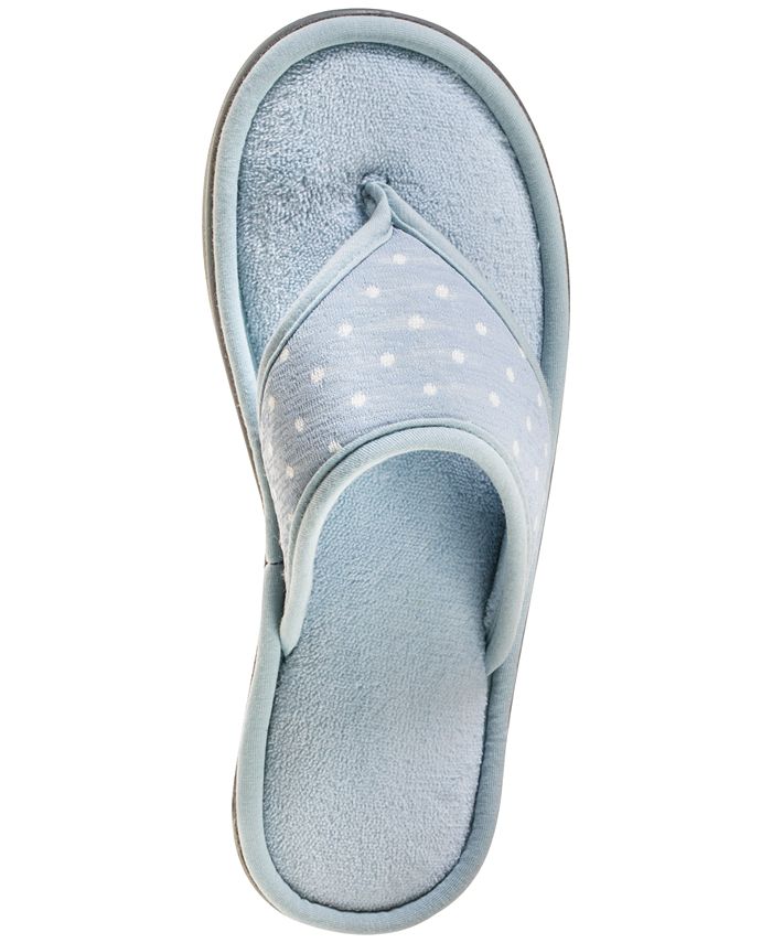Isotoner Signature Women's Jersey Dot Ada Thong Slippers & Reviews