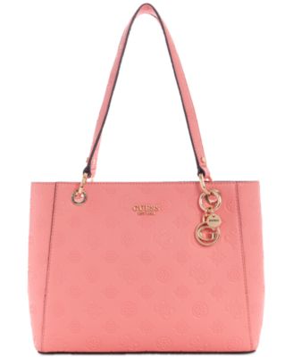 GUESS - Galeria Noel Debossed Peony Monogram Small Tote
