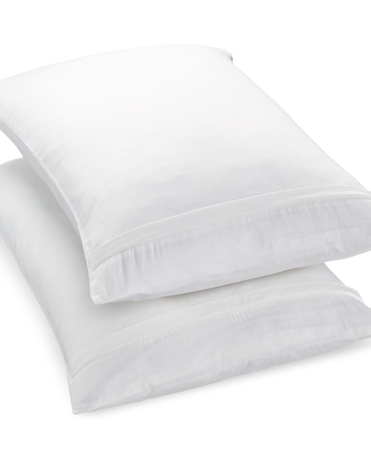 Home Design 250-thread Count Cotton Sateen 2-pack Pillow Protector, King, Created For Macy's In White