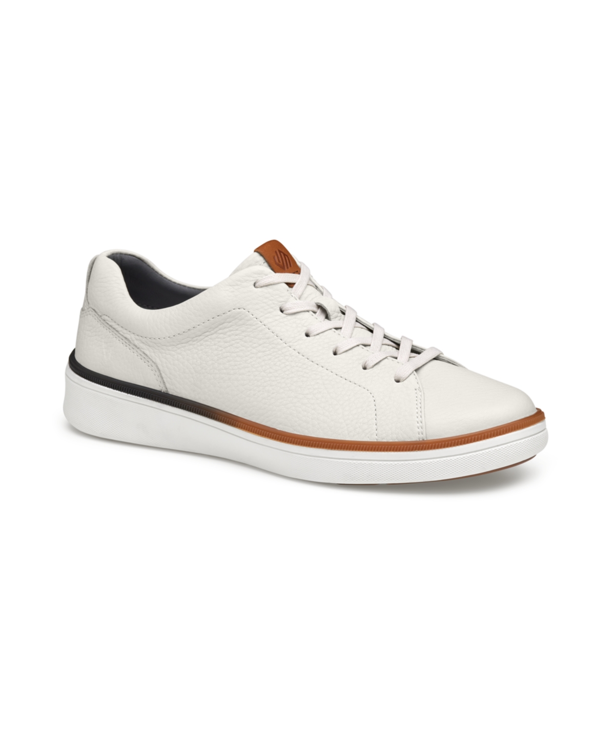 Johnston & Murphy Men's Xc4 Foust Lace-to-toe Lace-up Sneakers In White Tumbled Full Grain