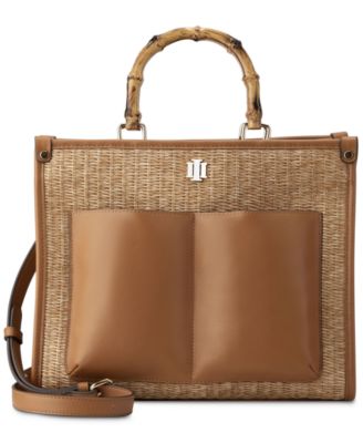 I.N.C. International Concepts - Caitlinn Straw Medium Crossbody Satchel