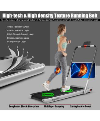 2.25HP 2-in-1 Folding Under Desk Treadmill Speaker Remote Control