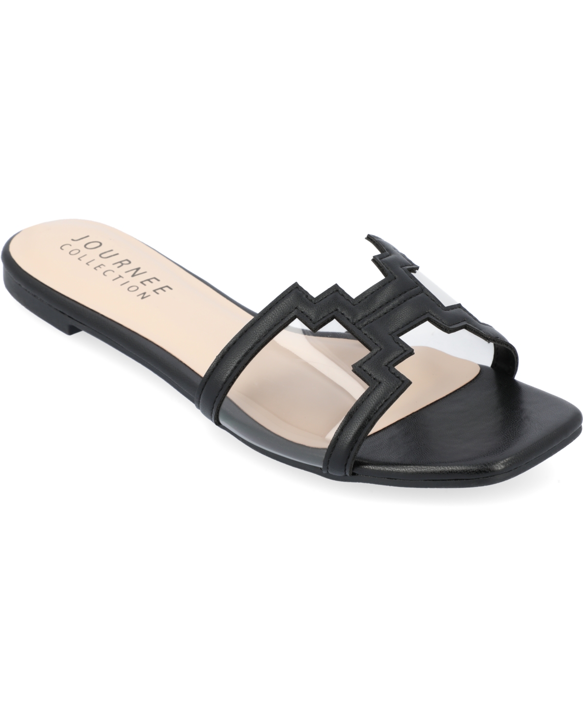 Shop Journee Collection Women's Jamarie Lucite Sandals Women's Shoes In Black