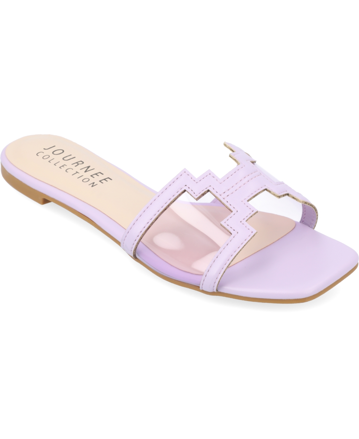 Shop Journee Collection Women's Jamarie Lucite Sandals Women's Shoes In Lavender