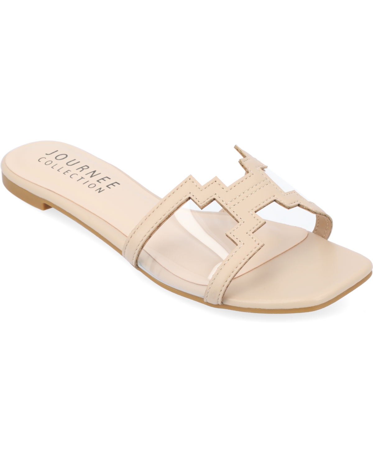 Journee Collection Jamarie Tru Comfort Slide Sandal In Nude